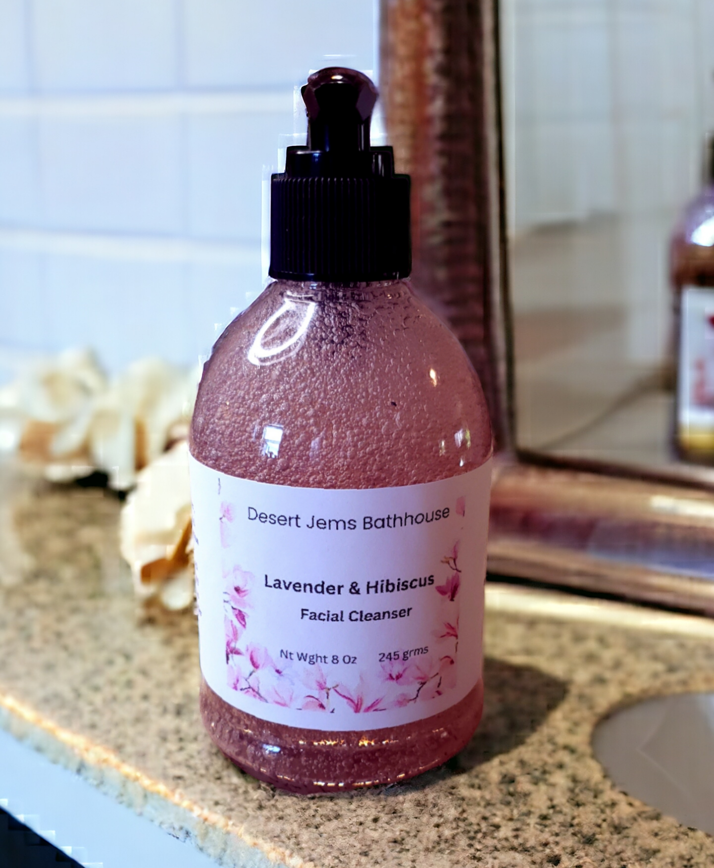 Lavender and Hibiscus Facial Cleanser